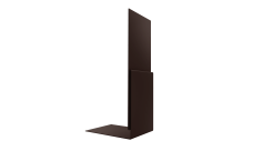 Планка приемная оконная Grand Line 0,45 Drap-double TX RAL 8017 шоколад (2м)