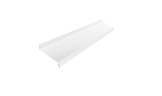 Отлив простой 100 Grand Line 0,45 Drap ТХ RAL 9003 сигнальный белый (3м)