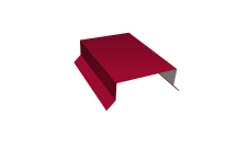 Парапетная крышка прямая 125мм Grand Line 0,45 PE с пленкой RAL 3003 рубиново-красный (3м)