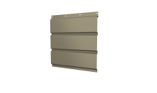 Софит металлический Grand Line центральная перфорация 0,45 PE с пленкой RAL 1015 светлая слоновая кость