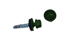 Саморез по металлу Daxmer 5,5х25 RAL 6002 (250) сверло №3