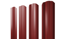 Штакетник М-образный A фигурный Grand Line 0,45 PE RAL 3011 коричнево-красный