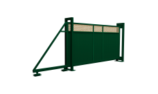 Ворота откатные Estet Plus 2,0х4,5 RAL 6005/1014