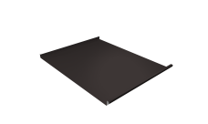 Фальц двойной стоячий Grand Line 0,5 PurPro Matt 275 с пленкой на замках RR 32 темно-коричневый