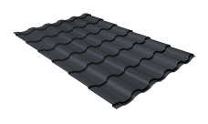 Профиль волновой "Кредо" ("Kredo") 0,45 PE RAL 7024 мокрый асфальт