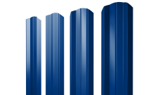 Штакетник М-образный A фигурный 0,45 PE RAL 5002 ультрамариново-синий