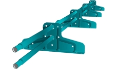 Снегозадержатель Стандарт Т4 d 25 RAL 5021 (3м)