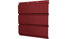 Софит металлический Классик v01 Grand Line без перфорации 0,45 PE с пленкой RAL 3011 коричнево-красный