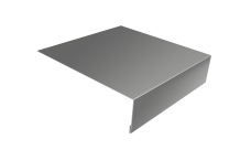 Планка лобовая/околооконная простая 190х50 0,45 Drap TX RAL 7047 телегрей 4 (2м)