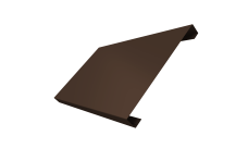 Ламель лицевая 200 забора жалюзи Texas Grand Line 0,5 Velur X RAL 8017 шоколад