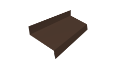 Отлив простой 70 0,45 Drap RAL 8017 шоколад (3м)