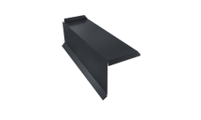 Планка торцевая сегментная 30мм Левая 0,5 Velur X RAL 7024 мокрый асфальт