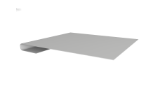 Планка завершающая 0,45 Drap TX RAL 7047 телегрей 4 (2м)