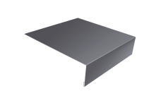 Планка лобовая/околооконная простая 190х50 Grand Line 0,45 Drap TX RAL 7004 сигнальный серый (3м)