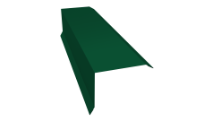 Планка торцевая 80х100 Grand Line 0,45 PE lite с пленкой RAL 6005 зеленый мох (2м)