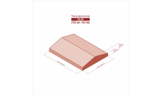 Плита двухскатная White Hills 755-10 (38x50мм) бежевый