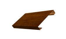 Ламель лицевая 125 забора жалюзи Texas 0,45 Print Premium Golden Wood Intense FTC