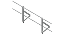 Ограждение кровельное Optima 0,65х2м RAL 7004