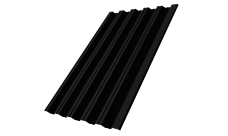 Профнастил НС35R 0,45 Drap-double TX RAL 9005 черный