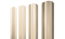 Штакетник М-образный A фигурный Grand Line 0,45 Drap TX RAL 1015 светлая слоновая кость