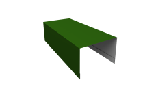 Крышка для забора из сайдинга ЭкоБрус 0,45 PE RAL 6002 лиственно-зеленый (2,5м)