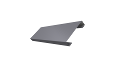 Ламель лицевая 100 забора жалюзи Texas Grand Line 0,5 PE RAL 7004 сигнальный серый