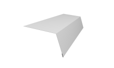 Планка карнизная для мягкой кровли 100х65 0,4 PE с пленкой RAL 7004 сигнальный серый (3м)