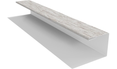 Планка П-образная Экобрус Grand Line 0,45 Print Elite Snow Wood TwinColor (2м)