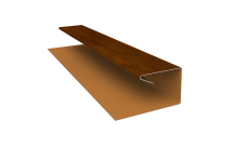 Планка П-образная завершающая сложная (КД) 0,45 Print Premium Golden Wood Intense FTC (2м)