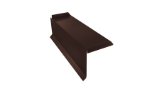 Планка торцевая сегментная 20мм Левая 0,5 Rooftop Бархат RAL 8017 шоколад