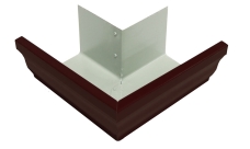 Угол желоба внешний Vortex Matt 90гр 127мм RAL 8017