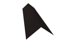 Планка конька плоского 145х145 0,45 Drap TX RAL 9005 черный (2м)