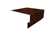 Планка околооконная сложная Блок-Хаус new 200х75х27 Grand Line 0,45 Print Elite Cherry Wood TwinColor (2м)