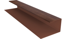 Планка П-образная Экобрус Grand Line 0,45 Print Premium Cherry Wood Fresh TwinColor (2м)