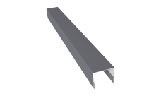 Планка П-образная заборная 24 Grand Line 0,45 PE с пленкой RAL 7004 сигнальный серый (2м)