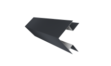 Планка угла внешнего сложного Блок-Хаус new Grand Line 0,45 Drap TR RAL 7024 мокрый асфальт (3м)