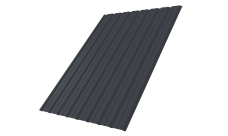 Профнастил С10B 0,45 Drap-double TX RAL 7024 мокрый асфальт
