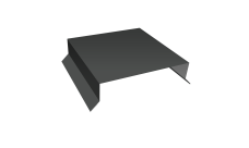 Парапетная крышка прямая 150мм 0,5 Satin Matt TX RAL 7016 антрацитово-серый (2,5м)