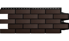 Фасадная панель Grand Line Клинкерный кирпич Design шоколадный со швом RAL 9005