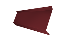 Планка примыкания в штробу 60 0,45 PE lite с пленкой RAL 3005 красное вино (2м)