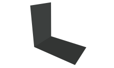 Планка снегозадержания усиливающая 0,5 Velur X RAL 7016 антрацитово-серый (2м)