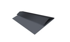 Планка стартово-финишная Экобрус Grand Line 0,5 Atlas X с пленкой RAL 7024 мокрый асфальт (3м)