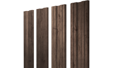 Штакетник Twin с прямым резом Grand Line 0,45 Print Premium Almond Wood Fresh