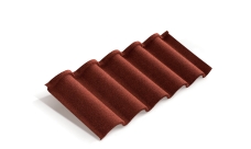 Лист композитной черепицы Metrotile Romana красный