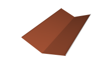 Планка ендовы нижней 300х300 Grand Line 0,5 Satin Matt TX RAL 8004 терракота (2м)