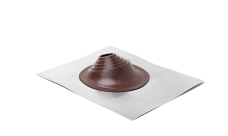 Проходной элемент MF угловой №1 (75-200мм) +185 EPDM (металлический неокрашенный фланец) коричневый