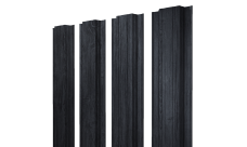 Штакетник Прямоугольный с прямым резом 0,45 Print Premium Grey Wood TwinColor