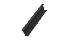 Декоративная накладка на столб универсальная 60х60 для забора жалюзи Grand Line 0,5 Velur X RAL 7016 антрацитово-серый (3м)