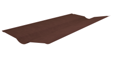 Ендова Ондулин красная