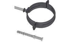 Хомут трубы на кирпич GL PE 100 мм RAL 7024 мокрый асфальт